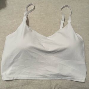 White Athleta sports bra
